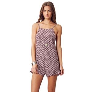 REVOLVE Stone Cold Fox Romper Short print brown XS